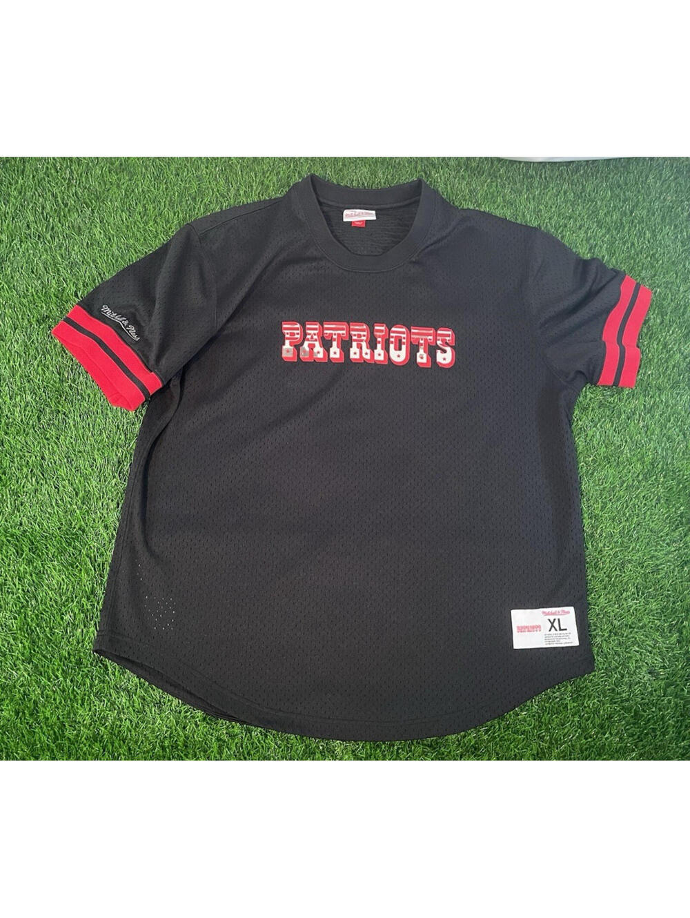 Mitchell & Ness NFL New England Patriots Camo Reflective Mesh T-Shirt Mens XL